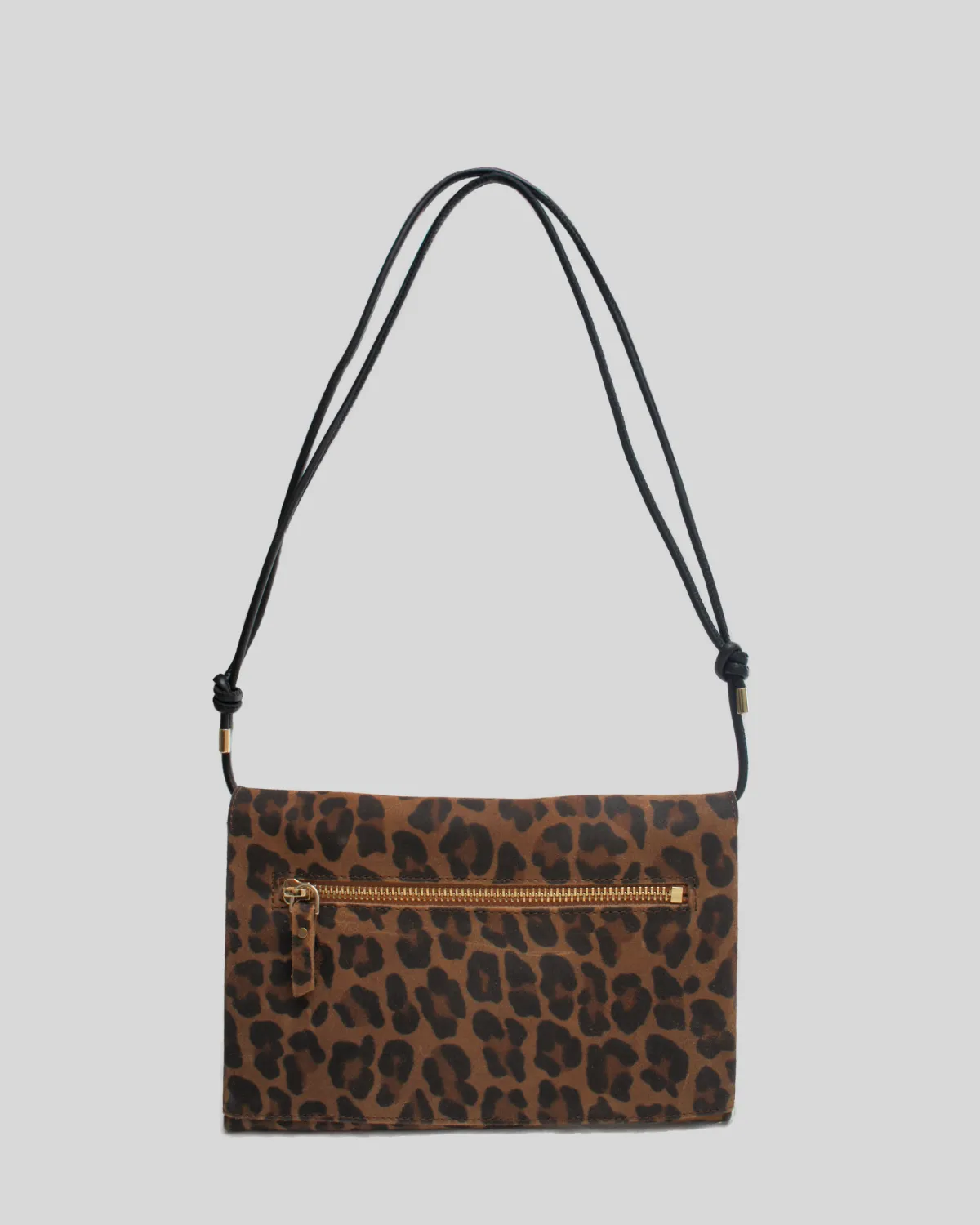 MAJA – Crossbody-taske i ægte læder med leopardprint