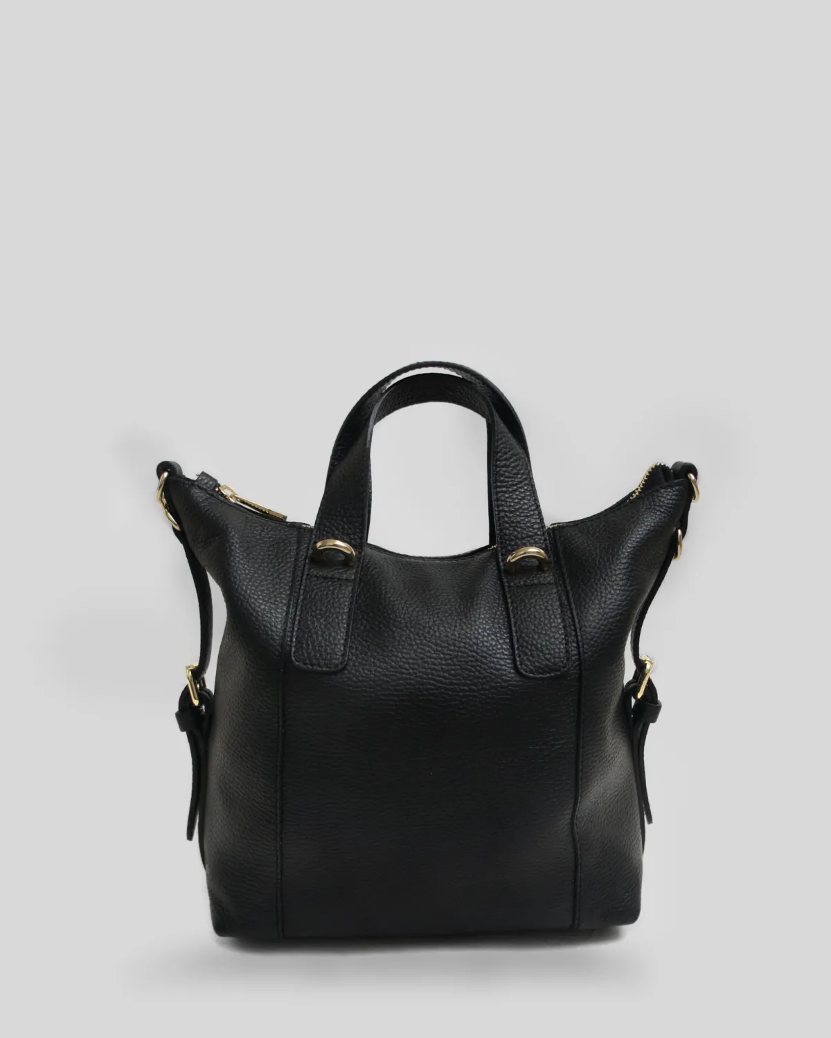 JOSEFINE – Håndtaske og crossbody i ægte læder | Sort