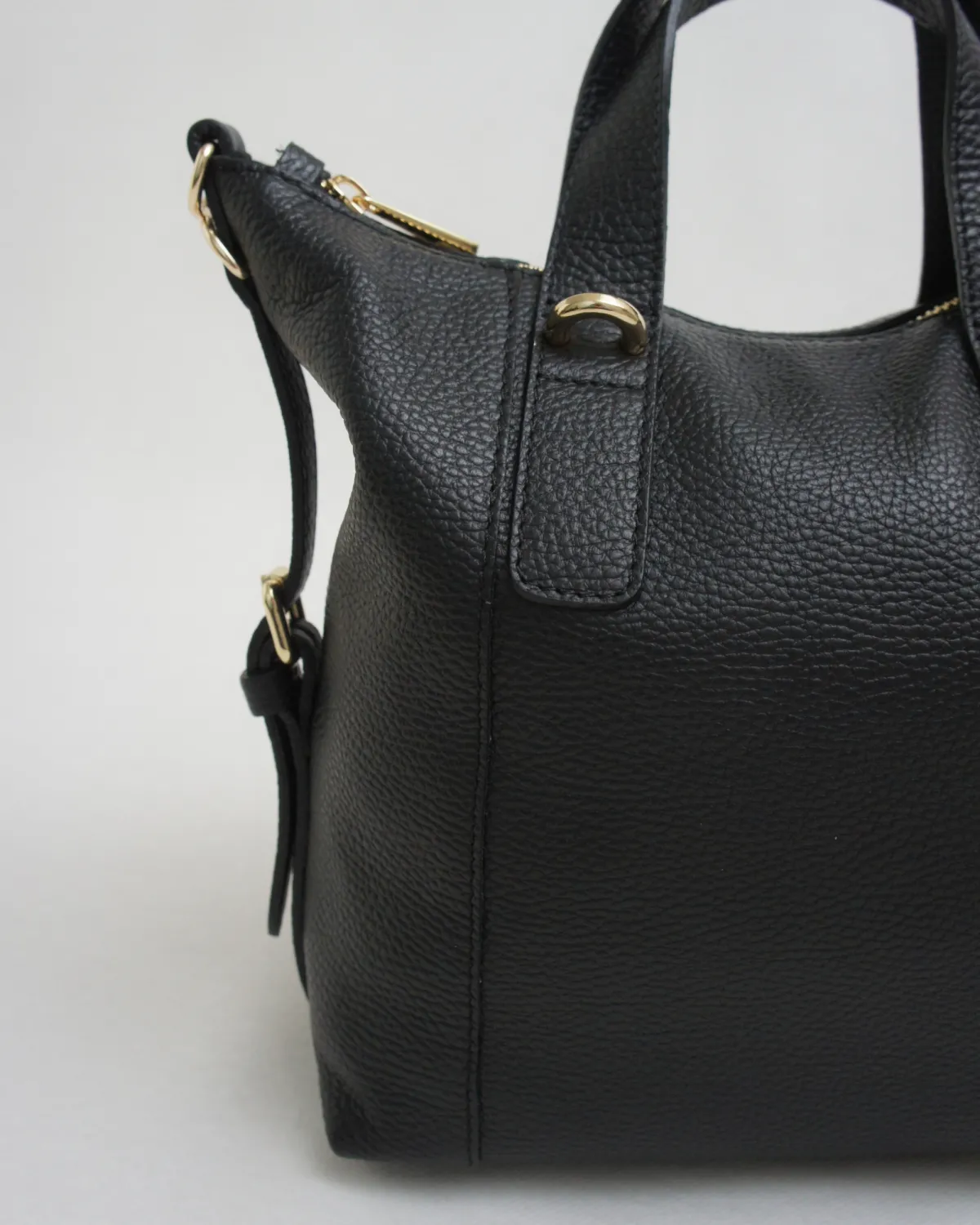 JOSEFINE – Håndtaske og crossbody i ægte læder | Sort