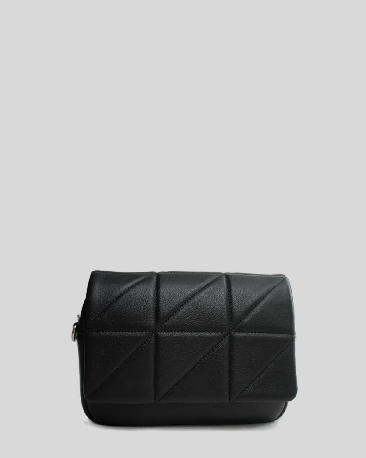 ASTRID – Quiltet crossbody i ægte læder | Sort